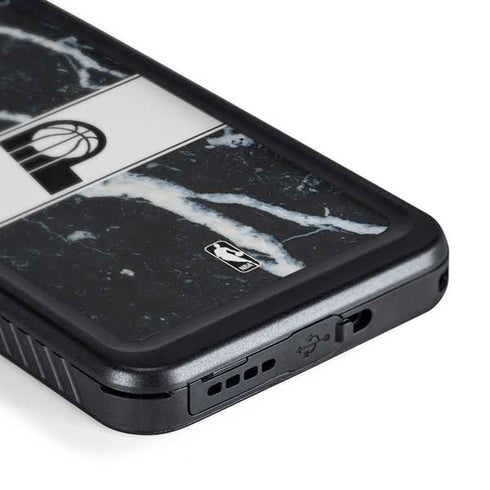 NBA Indiana Pacers Marble Galaxy S24 Plus Waterproof Case