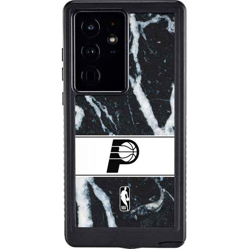 NBA Indiana Pacers Marble Galaxy S24 Ultra Waterproof Case
