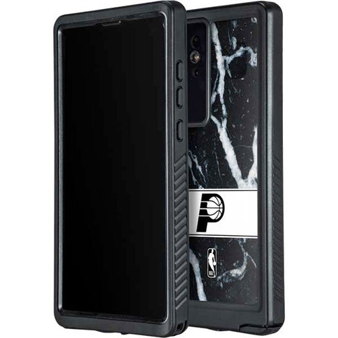 NBA Indiana Pacers Marble Galaxy S24 Ultra Waterproof Case