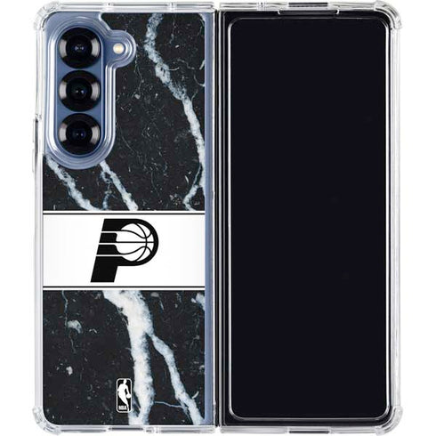 NBA Indiana Pacers Marble Galaxy Z Fold6 Clear Case