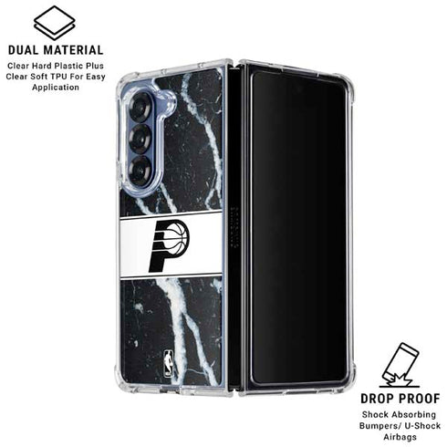 NBA Indiana Pacers Marble Galaxy Z Fold6 Clear Case