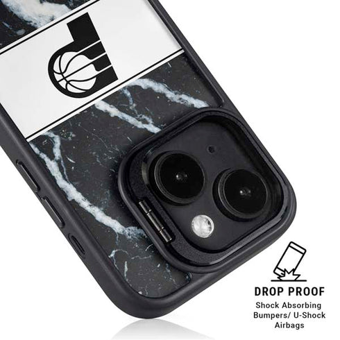 NBA Indiana Pacers Marble iPhone 14 Plus Kickstand Case