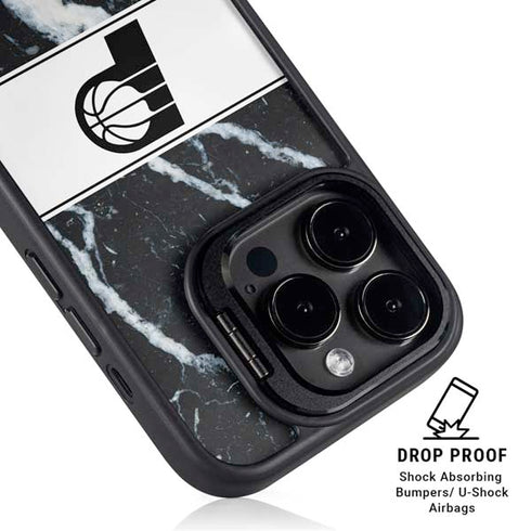 NBA Indiana Pacers Marble iPhone 14 Pro Max Kickstand Case