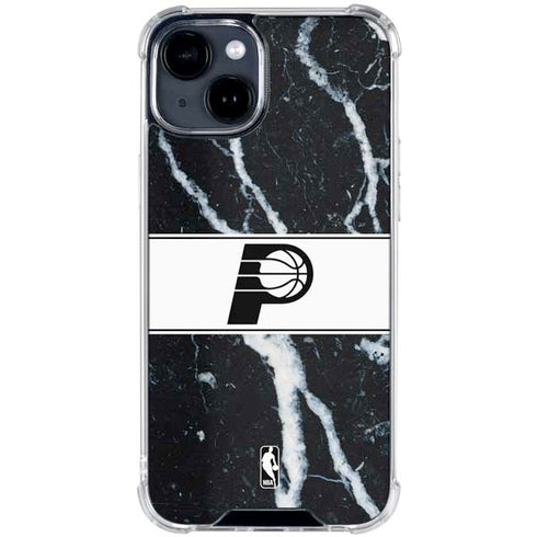 NBA Indiana Pacers Marble iPhone 15 Clear Case