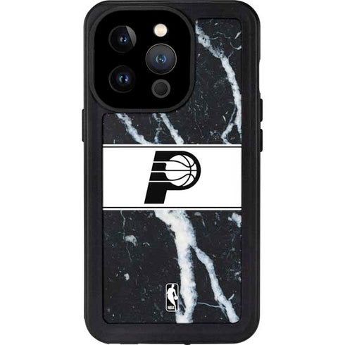 NBA Indiana Pacers Marble iPhone 15 Pro Waterproof Case