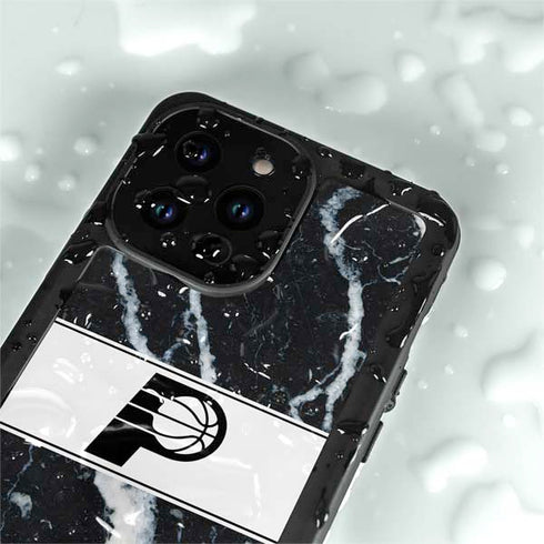 NBA Indiana Pacers Marble iPhone 15 Pro Waterproof Case