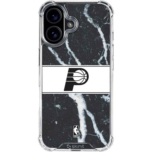 NBA Indiana Pacers Marble iPhone 16 Clear Case