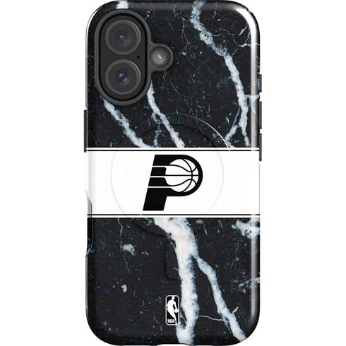 NBA Indiana Pacers Marble iPhone 16 Magsafe Impact Case