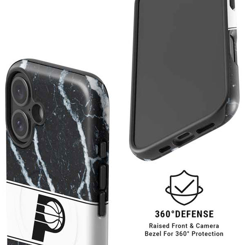 NBA Indiana Pacers Marble iPhone 16 Magsafe Impact Case
