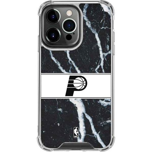 NBA Indiana Pacers Marble iPhone 16 Pro Clear Case