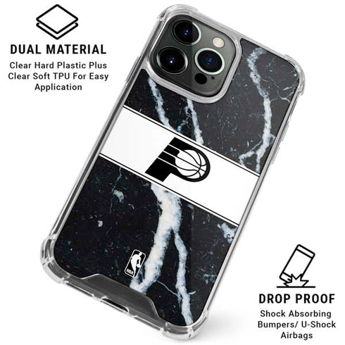 NBA Indiana Pacers Marble iPhone 16 Pro Clear Case