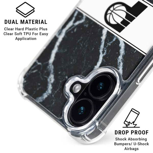 NBA Indiana Pacers Marble iPhone 17 Clear Case