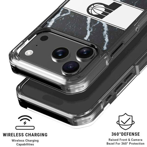 NBA Indiana Pacers Marble iPhone 18 Pro Clear Case
