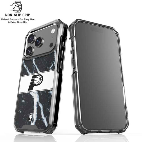 NBA Indiana Pacers Marble iPhone 18 Pro Clear Case