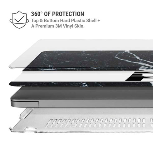 NBA Indiana Pacers Marble MacBook Pro 14in (2021-24) Case plus Skin