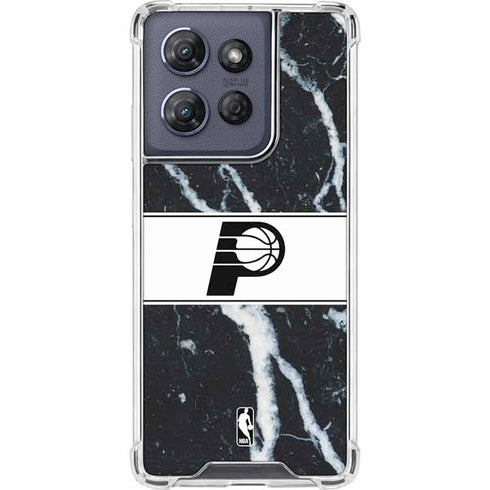 NBA Indiana Pacers Marble Moto G 5G (2025) Clear Case