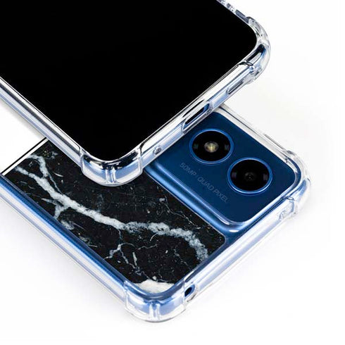 NBA Indiana Pacers Marble Moto G 5G (2024) Clear Case