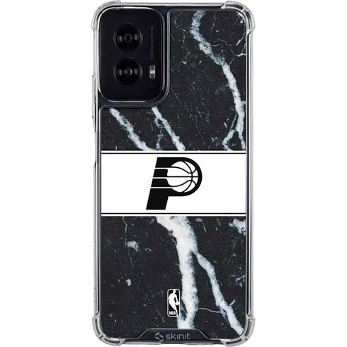 NBA Indiana Pacers Marble Moto G Power 5G (2024) Clear Case