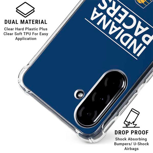 NBA Indiana Pacers Standard - Blue Galaxy A36 5G Clear Case