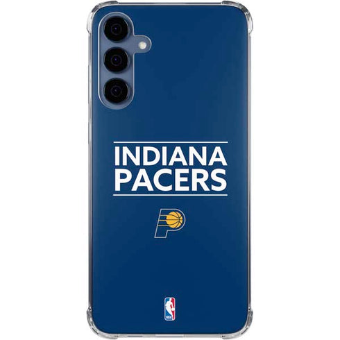 NBA Indiana Pacers Standard - Blue Galaxy A55 5G Clear Case