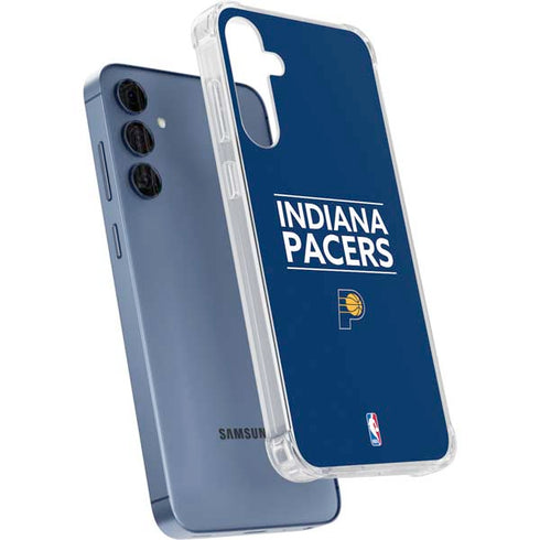 NBA Indiana Pacers Standard - Blue Galaxy A55 5G Clear Case