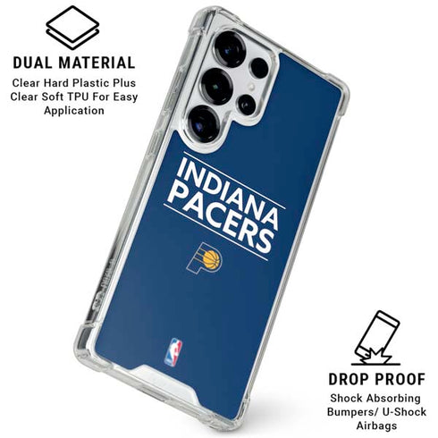 NBA Indiana Pacers Standard - Blue Galaxy S25 Ultra Clear Case