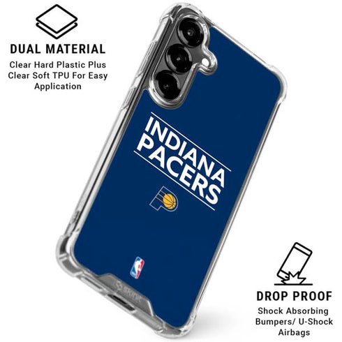 NBA Indiana Pacers Standard - Blue Galaxy S26 Clear Case