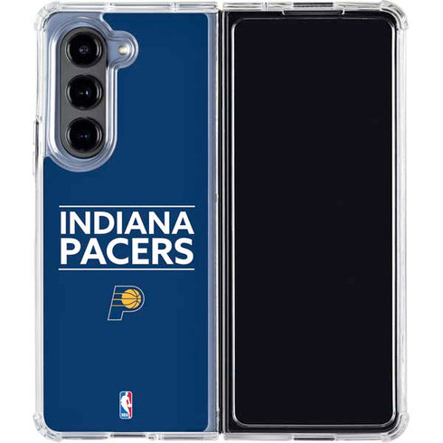 NBA Indiana Pacers Standard - Blue Galaxy Z Fold5 5G Clear Case