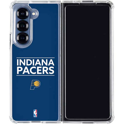 NBA Indiana Pacers Standard - Blue Galaxy Z Fold6 Clear Case