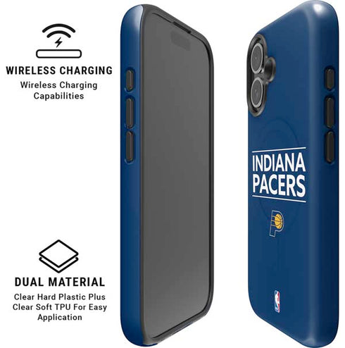 NBA Indiana Pacers Standard - Blue iPhone 16 Plus Magsafe Impact Case
