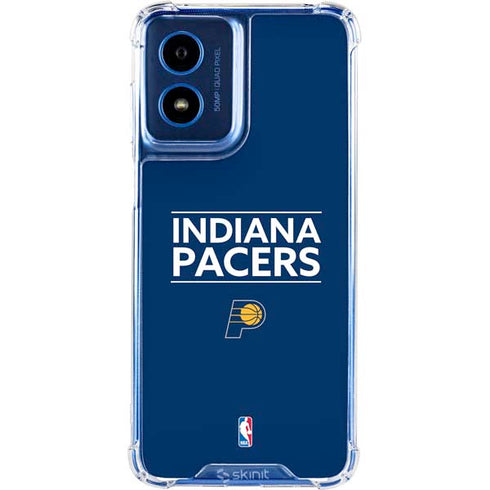 NBA Indiana Pacers Standard - Blue Moto G Play 4G (2024) Clear Case
