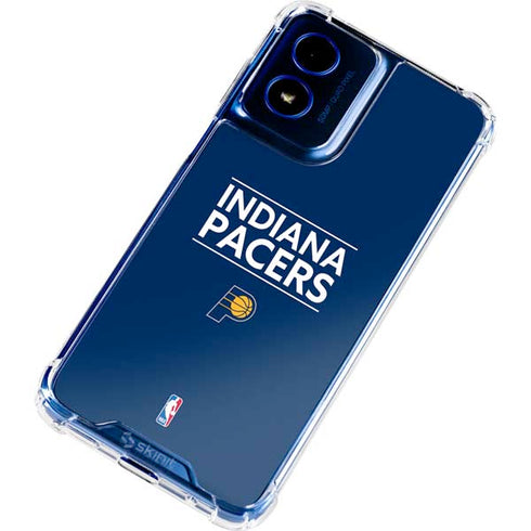 NBA Indiana Pacers Standard - Blue Moto G Play 4G (2024) Clear Case