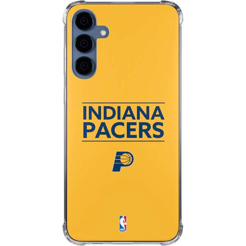NBA Indiana Pacers Standard - Yellow Galaxy A35 5G Clear Case