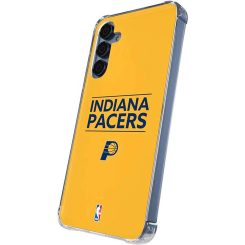 NBA Indiana Pacers Standard - Yellow Galaxy A35 5G Clear Case