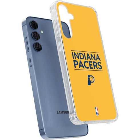 NBA Indiana Pacers Standard - Yellow Galaxy A55 5G Clear Case