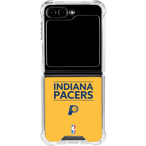 NBA Indiana Pacers Standard - Yellow Galaxy Z Flip6 Clear Case