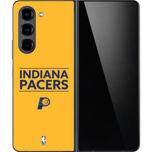 NBA Indiana Pacers Standard - Yellow Galaxy Z Fold5 5G Skin