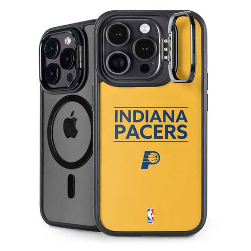 NBA Indiana Pacers Standard - Yellow iPhone 14 Pro Max Kickstand Case