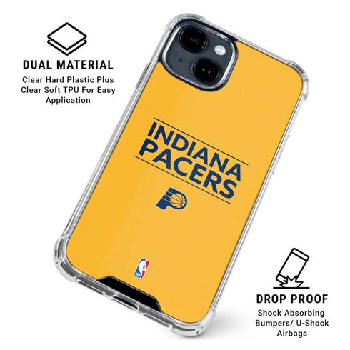 NBA Indiana Pacers Standard - Yellow iPhone 15 Clear Case