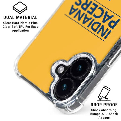 NBA Indiana Pacers Standard - Yellow iPhone 16 MagSafe Case