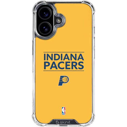 NBA Indiana Pacers Standard - Yellow iPhone 16 Plus Clear Case