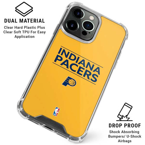 NBA Indiana Pacers Standard - Yellow iPhone 16 Pro Max Clear Case