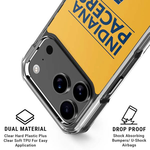 NBA Indiana Pacers Standard - Yellow iPhone 18 Pro Clear Case