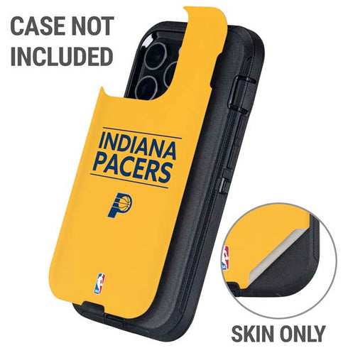 NBA Indiana Pacers Standard - Yellow Otterbox Defender iPhone Skin