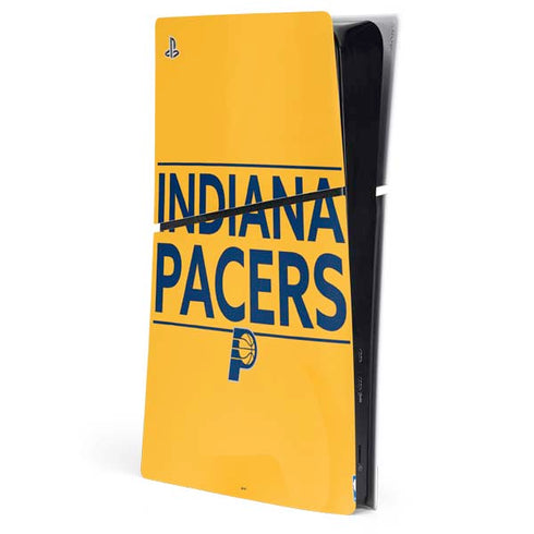 NBA Indiana Pacers Standard - Yellow PS5 Slim Digital Edition Console Skin