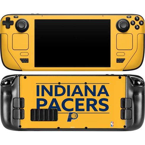 NBA Indiana Pacers Standard - Yellow Steam Deck Handheld Gaming Computer OLED Skin