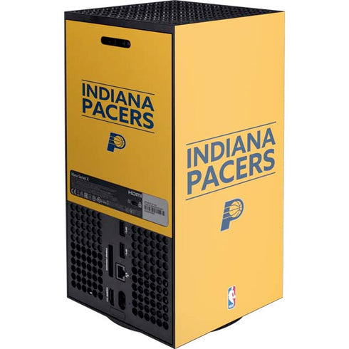 NBA Indiana Pacers Standard - Yellow XBox Series X Digital Edition Console Skin