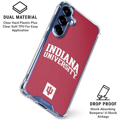 Indiana University Hoosiers Galaxy S25 FE Clear Case