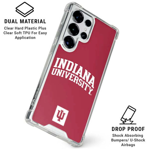 Indiana University Hoosiers Galaxy S25 Ultra Clear Case