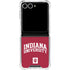 Indiana University Hoosiers Galaxy Z Flip7 Clear Case